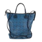 Pre-owned Leather celine-bags Celine Vintage , Blue , Dames