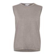 Licht Gebreid Vest Atmos Melange Saint Tropez , Gray , Dames