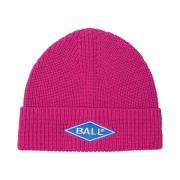 Coole Geborduurde Beanie Accessoire Very Berry Ball , Pink , Dames