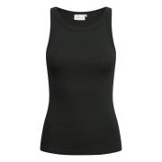 Slim Fit Korte Top Gestuz , Black , Dames