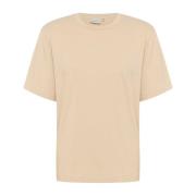 Geborduurde Tee Blouse Island Fossil Gestuz , Beige , Dames