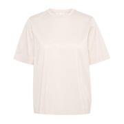 Boxy Silhouette Tee Top Moonbeam InWear , Beige , Dames