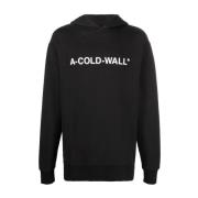 Logo Print Hoodie A-Cold-Wall , Black , Heren