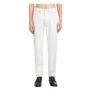 Slim Fit Stay Press Ivory Broek Tom Ford , White , Heren