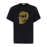 Casual Katoenen T-Shirt Alexander McQueen , Black , Heren