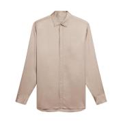 Boyfriend Viscose Shirt Golden Goose , Beige , Dames