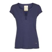 Navy Troy Tee 117440 - Must-Have voor Vrouwen MOS Mosh , Blue , Dames