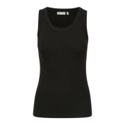 Zwarte aansluitende tanktop InWear , Black , Dames