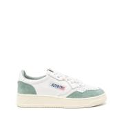 Medalist Low Leren Sneakers Autry , Green , Dames