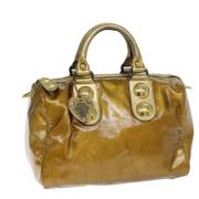 Pre-owned Coated canvas handbags Gucci Vintage , Brown , Dames