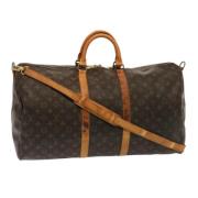 Pre-owned Canvas travel-bags Louis Vuitton Vintage , Brown , Dames