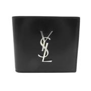 Pre-owned Leather wallets Yves Saint Laurent Vintage , Black , Heren