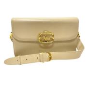 Pre-owned Leather celine-bags Celine Vintage , Beige , Dames