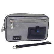 Pre-owned Nylon clutches Louis Vuitton Vintage , Gray , Dames