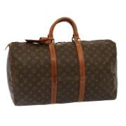 Pre-owned Canvas travel-bags Louis Vuitton Vintage , Brown , Dames