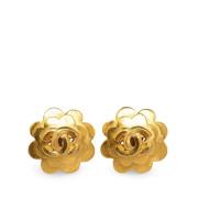 Pre-owned Yellow Gold earrings Chanel Vintage , Yellow , Dames