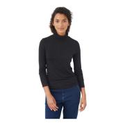 Efinaspw Ts Toppe & T-Shirts Dark Navy Part Two , Black , Dames