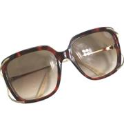 Pre-owned Fabric sunglasses Gucci Vintage , Brown , Dames