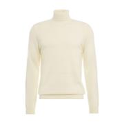 Witte Gebreide Trui Aw24 Handwas Daniele Fiesoli , Beige , Heren