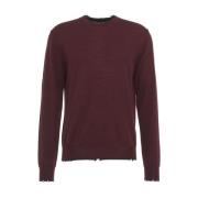 Rode Gebreide Kleding Aw24 Handwas Mauro Grifoni , Brown , Heren