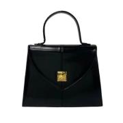 Pre-owned Leather handbags Yves Saint Laurent Vintage , Black , Dames