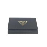 Pre-owned Leather key-holders Prada Vintage , Black , Dames