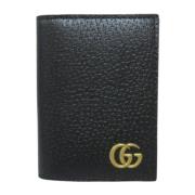 Pre-owned Leather wallets Gucci Vintage , Black , Dames