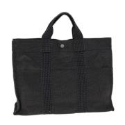 Pre-owned Canvas totes Hermès Vintage , Gray , Dames