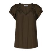 Sunrisecc Top Bluse 75683 39-Dark Army Co'Couture , Brown , Dames