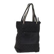 Pre-owned Canvas totes Gucci Vintage , Black , Dames