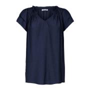 Sunrisecc Top Bluse 75683 120-Navy Co'Couture , Blue , Dames