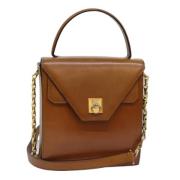 Pre-owned Leather handbags Celine Vintage , Brown , Dames