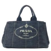 Pre-owned Denim prada-bags Prada Vintage , Blue , Dames