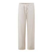 Crème Loszittende Katoenen Broek Rue De Tokyo , Beige , Dames