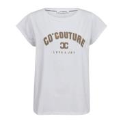 Delicate Print Tee Top Co'Couture , White , Dames