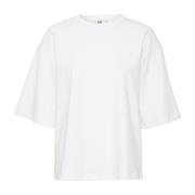 Heldere Witte Basis T-Shirt Lounge Nine , White , Dames