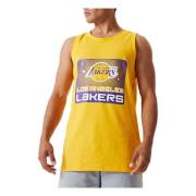 NBA Team Los Angeles Lakers Grafische Tanktop T-shirt New Era , Yellow...