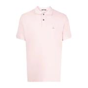 Logo Patch Polo Shirt C.p. Company , Pink , Heren