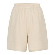 Relaxed Fit Turtledove Shorts Kaffe , Beige , Dames