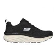 Gebreide Veterschoenen Skechers , Black , Dames