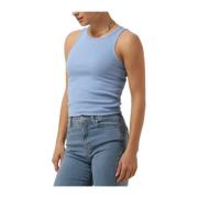 Essential Rib Tank Top Tommy Jeans , Blue , Dames