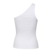 One Shoulder Basis Top Gestuz , White , Dames