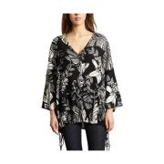 Jungle Bedrukte V-Hals Blouse See by Chloé , Black , Dames