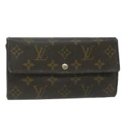 Pre-owned Canvas wallets Louis Vuitton Vintage , Brown , Dames