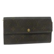 Pre-owned Canvas wallets Louis Vuitton Vintage , Brown , Dames