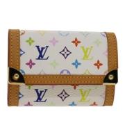 Pre-owned Canvas wallets Louis Vuitton Vintage , White , Dames