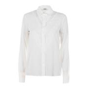 Witte Zomerblouse met Kantinzetten Liu Jo , White , Dames