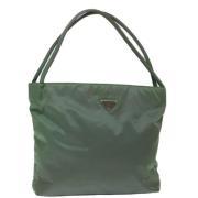 Pre-owned Nylon handbags Prada Vintage , Green , Dames