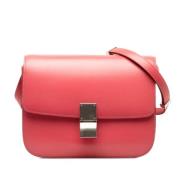 Pre-owned Leather shoulder-bags Celine Vintage , Pink , Dames