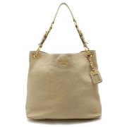 Pre-owned Leather prada-bags Prada Vintage , Beige , Dames